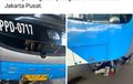 Supra X Tergeletak di Aspal, Ketumbuk Bus Transjakarta di Cempaka Putih