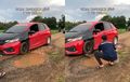 Lagi Usaha Buat Lewatin Jalanan Berlubang, Pengendara Honda Jazz Ini Malah Di-bully Netizen