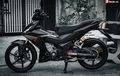 Dandanan Sangar Honda Supra GTR 150, Bodi Hitam Legam, Aksesorinya Mewah