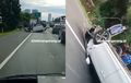 Toyota Yaris Ditemukan Rebahan di Tol Jakarta-Tangerang, Netizen Doakan Keselamatan Korban