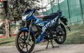 Modifikasi Suzuki Satria F150, Tampang Sporty Berlimpah Aksesori Mewah
