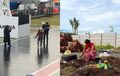 Aksi Pawang Hujan di Tengah Hujan Deras Sirkuit Mandalika, MotoGP Indonesia 2022 Sempat Ditunda