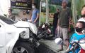 Enggak Jajan Bikin Rusuh, Toyota Rush Tusuk Tiga Motor, Warung Makan Ikut Berantakan