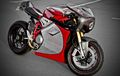 Ducati 1098S Main Gaya Cafe Racer, Modal Pasang Bodi Baru Kombinasi Karbon dan Aluminium