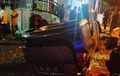 Ngebut Hilang Kendali, Honda Mobilio Balik Badan Tabrak Rumah, Begini Kronologinya 
