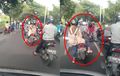 Pasti Nahan Ketawa, Niatnya Mau Tolong Pemotor Jatuh, Endingnya Malah Jadi Begini
