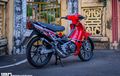 Suzuki Satria 120R Makin Menawan Ekspos Bodi Bertema RedBull