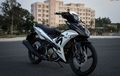 Yamaha MX King 150 Hitam Putih Tampil Beda Pakai Pelek Palang Tiga