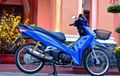 Honda Supra X 125 Tambah Elegan, Dikombo Keranjang dan Pelek Jari-jari