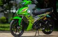 Modifikasi Yamaha Jupiter MX 135 Berjubah Hijau Lidah Api Nan Unik