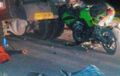 Tragedi Maut Pemudik, Dua Nyawa Tercabut, Kawasaki Ninja 250 Tusuk Kolong Truk