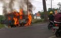 Carry Isi 9 Pemudik Sisa Rangka, Awalnya Mogok, Bensin Bikin Api Merambat Cepat
