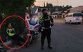 Mengharukan, Polisi Kelelahan Tidur di Samping Moge, Anggota Lain Tak Berani Mengusik
