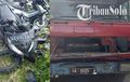 Lawan Tak Sepadan, BeAT Patah Ban Depan dan Belakang, Dicabik Truk Tronton