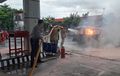 Mitsubishi Colt T120 Diamuk Api di SPBU, Polisi Curiga Sama Bawaannya