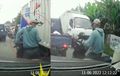 Tidak Gunakan Helm, Pengendara Yamaha NMAX Tak Terima Saat Motornya Nyangkut, Begini Kata Warganet