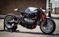 BMW K1100 RS Cafe Racer, Postur Rendah Dengan Swing Arm Melar 15 mm
