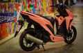 Modifikasi Honda Vario 150 Dandan Pas Buat Cewek Berjubah Pink