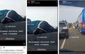 KM 61 Tol Japek Gaduh, Voxy, Pajero Sport dan Avanza Ditusuk Bus, Alphard Terlibat