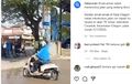 Viral Emak-emak Naik Scoopy Terobos Jalan Cor Masih Basah, Pak Tentara Cuma Melongo