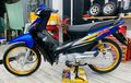 Modifikasi Honda Supra Fit, Pakai Jubah Cerah, Kaki-kaki Main Sangar