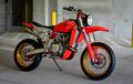 XRR Scrambler, Honda XR650R Gaya Scrambler, Lampu Depannya Gede Pol