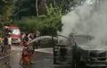 Sebuah Toyota Alphard Ludes Terbakar di Ungaran, Saksi Mata Ungkap Kejadiannya