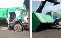 Kontainer Timpa Atap Truk Pas Diangkat, Nyawa Sopir di Kabin Melayang