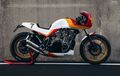 Suzuki GSX1100S Katana Bergaya Cafe Racer, Bodi-bodi Full Aluminium