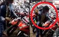 Seorang Wanita Hajar Honda BeAT Pakai Batu, Diduga Kesal Motornya Ditarik Leasing, Warganet Malah Gagal Fokus