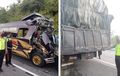 Isuzu Elf Berpenumpang, Tabrak Truk Fuso Terseret 2 Km, Lima Penumpang Meninggal Dunia