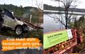 Karena Kucing, Toyota Rush Tusuk Pembatas Jalan, Truk Terjun ke Waduk, Begini Kejadiannya