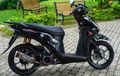 Honda Spacy Racing Jubahnya Elegan, Pakai Knalpot Titanium Meliuk Unik