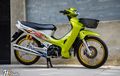 Modifikasi Apik Honda Karisma 125, Serasi Dari Bodi Sampai Kaki-kaki