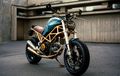 Ducati Monster S2R City Scrambler Mempesona Ekspos Rangka Teralis Emas