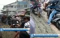 Kering Aja Belum, Jalan Baru Dicor Diterobos Ratusan Pemotor sampai Macet, Pak Kades Ungkap Penyebabnya