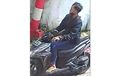 Sudah Dikunci Setang Hadap Kanan, Honda Vario Gagal Dipakai Ngantar, Tampang Pelaku Ada di CCTV