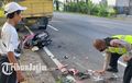 Honda Vario Ambyar Tumbuk Truk Parkir, Pengendara Tak Tertolong, Helm Enggak Dipakai