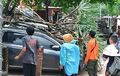 Kawasan Pantai Diterjang Hujan Deras dan Agin Kencang, Dua Mobil Tertimpa Pohon Tumbang
