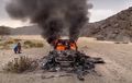 Ngerinya Reli Dakar 2023, Sebuah Mobil Terbakar Habis di Etape 1, Begini Videonya
