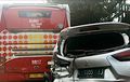 Rem Gak Mampu, Bus Suroboyo Bikin Mitsubishi Xpander Cacat, Bodi Tercacah