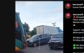 Viral Duo Avanza kompak Cegat Bus yang Ngeblong Lawan Arah