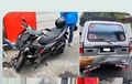 Yamaha Aerox 155 Ringsek Parah Hantam Isuzu Panther dari Belakang, Netizen Sampai Heran
