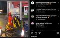 Ada-ada Saja Pemotor Honda BeAT Street Satu Ini, Lagi Isi Bensin Malah Berujung Komedi