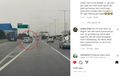 Ulah Toyota Calya Hampir Bikin Pengguna Jalan Tol Celaka, Yuk Ingat Lagi Aturan Marka Chevron