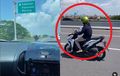 Masuk Tol Surabaya-Mojokerto, Pengendara Honda Vario Ini Jadi Buah Bibir Warganet
