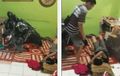Bikin Bingung, Pemotor Kecelakaan Tapi Masuk Ruang Tamu Rumah Warga