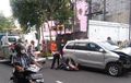 Bodi Avanza Cacat, Kap Mesin Terlipat Bumper Tercabut, Korban Pengendara BeAT