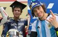 Marco Bezzecchi Suka Niru Valentino Rossi Pake Plester Hidung, Buat Apa Sih?