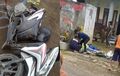 Vario Berujung Tragis, Beton Dihantam di Turunan, Sekeluarga Berpulang